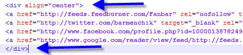 Выравнивание кнопки на сайте