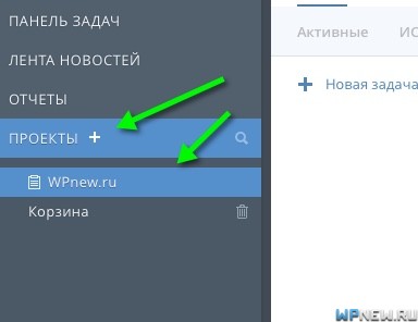 Проекты в Wrike