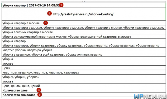 Текстовой анализатор в Rush Analytics